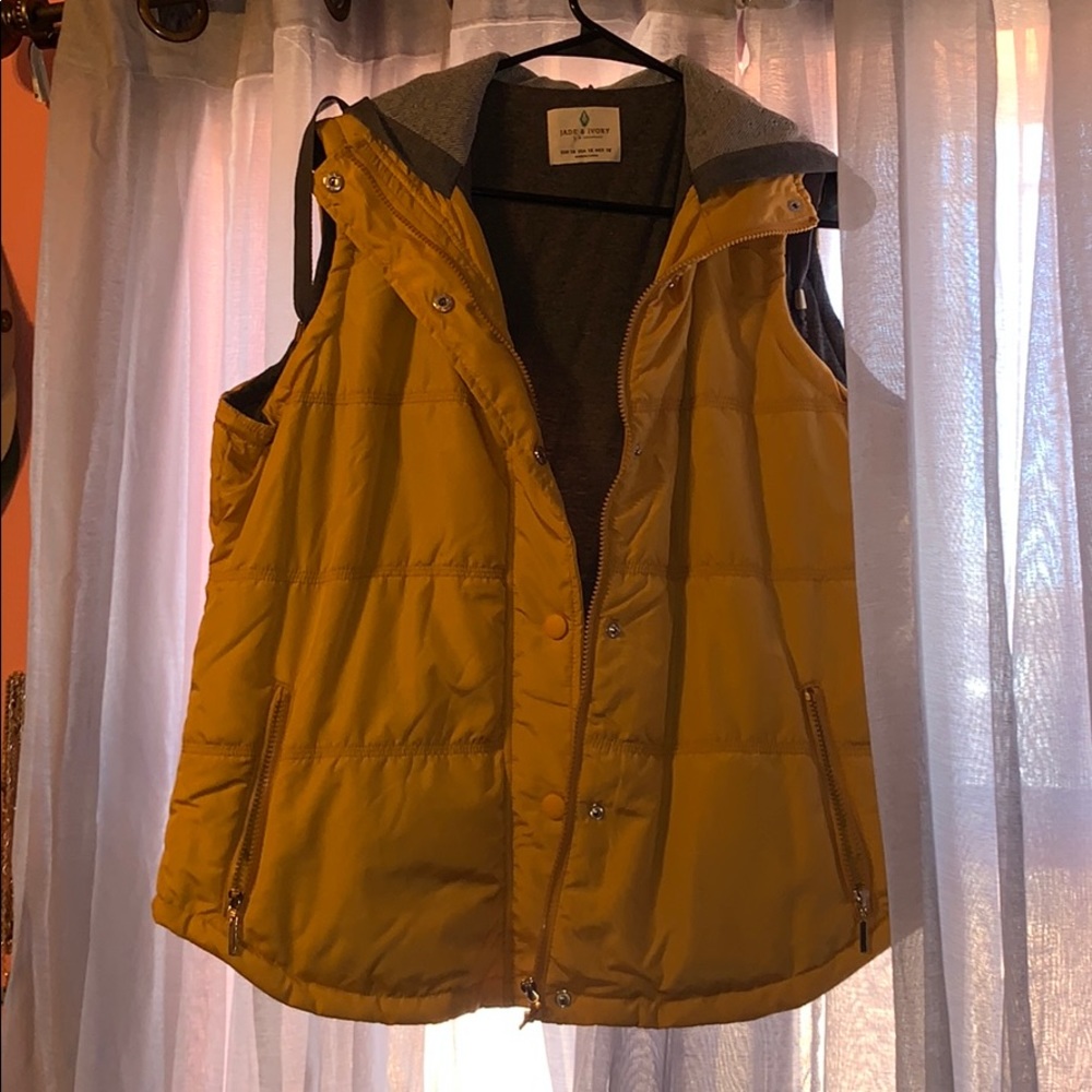 Yellow cozy warm jacket